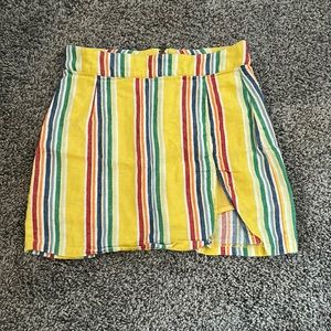Multicolor mini skirt